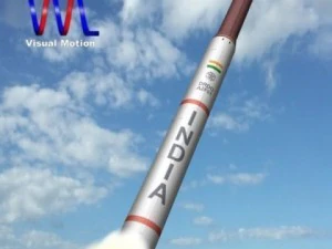 ракета ДРДО Агни-4 БРСД 3D Модель