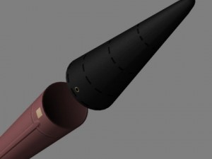 drdo agni4 irbm missile 3D-Modell
