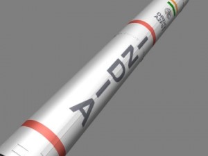 drdo agni4 irbm missile 3D-Modell