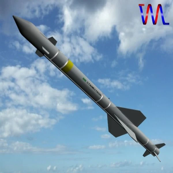 mar1 arm missile brazil 3D Model .c4d .max .obj .3ds .fbx .stl .blend