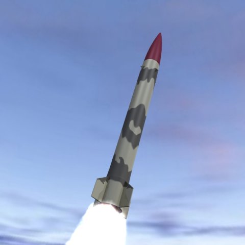 pakistan hatfii srbm missile 3D Модель .c4d .max .obj .3ds .fbx .stl .blend 