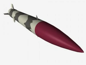 pakistan hatfii srbm missile 3D Model