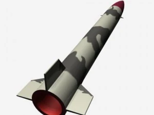 pakistan hatfii srbm missile 3D Model