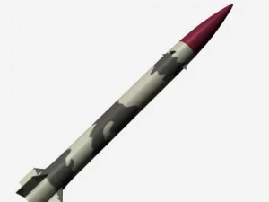 pakistan hatfii srbm missile 3D Model