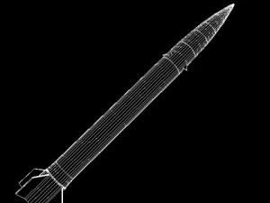 pakistan hatfii srbm missile 3D Model
