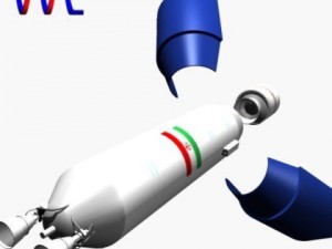 iranian safir2 block ii rocket concept 2 3D Model