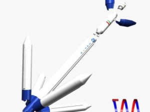 iranian safir2 block ii rocket concept 2 3D Model