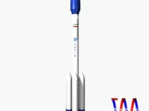 iranian safir2 block ii rocket concept 2 3D Model
