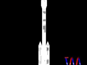 iranian safir2 block ii rocket concept 2 3D Model