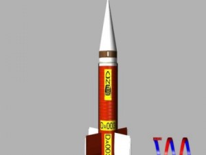 french dauphin sounding rocket Modelo 3D