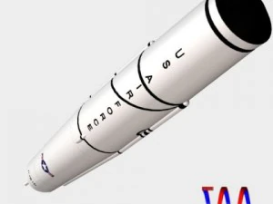 us thor irbm missile 3D Model