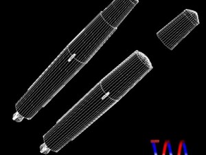 us thor irbm missile 3D Model