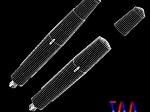 us thor irbm missile 3D Model