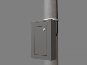 solar highway traffic sensor 3D 모델