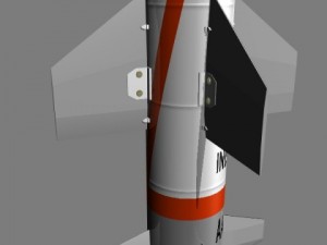 drdo aad sam missile Model 3D