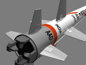 drdo aad sam missile Model 3D