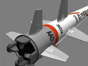 drdo aad sam missile 3D Model