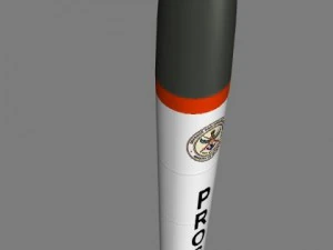 drdo aad sam missile 3D Model