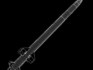 drdo aad sam missile 3D Model