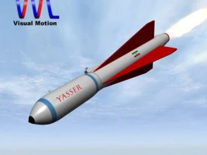 iranian yasser asm missile 3D Model