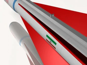 iranian yasser asm missile 3D Model