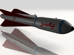 iranian yasser asm missile Modelo 3D