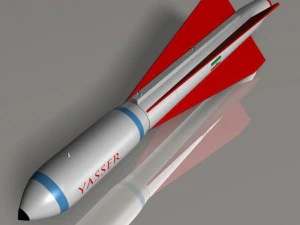 iranian yasser asm missile 3D Model