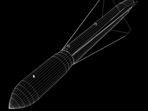 iranian yasser asm missile Modelo 3D
