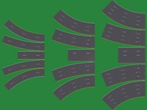 road highway basic set Model 3D