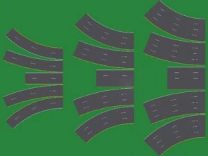 road highway basic set 3D Model