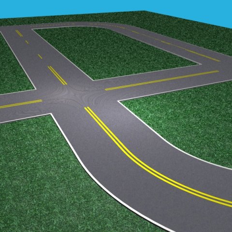 rural road plates set 3D Model .c4d .max .obj .3ds .fbx .stl .blend 