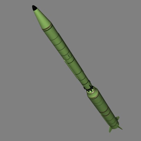 dprk taepo dong 2 icbm 3D Model .c4d .max .obj .3ds .fbx .stl .blend 