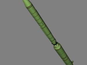 dprk taepo dong 2 icbm 3D-Modell