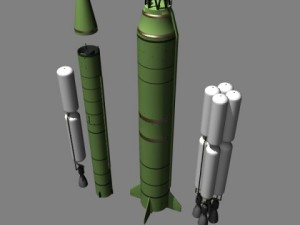 dprk taepo dong 2 icbm 3D Model
