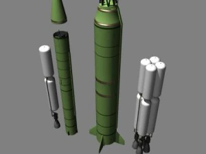 dprk taepo dong 2 icbm 3D Model