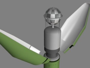 dprk taepo dong 2a slv rocket Modello 3D