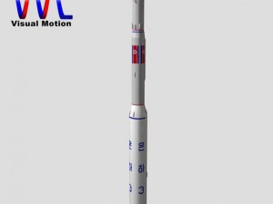 dprk unha3 slv rocket Model 3D