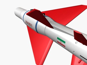 iranian agm379 zoobin asm missile 3D Model