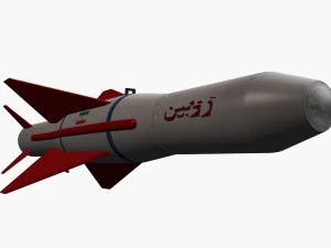 iranian agm379 zoobin asm missile 3D Model