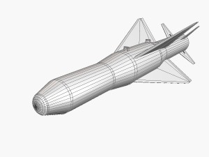 iranian agm379 zoobin asm missile 3D Model