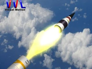 drdo agni501 test missile 3D Model