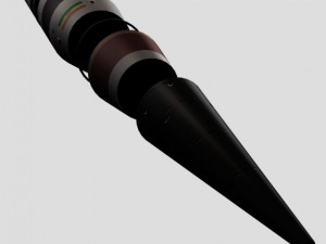 drdo agni501 test missile 3D Model