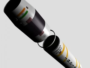 drdo agni501 test missile 3D Model