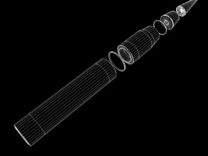 drdo agni501 test missile 3D Model