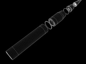 drdo agni501 test missile 3D Model