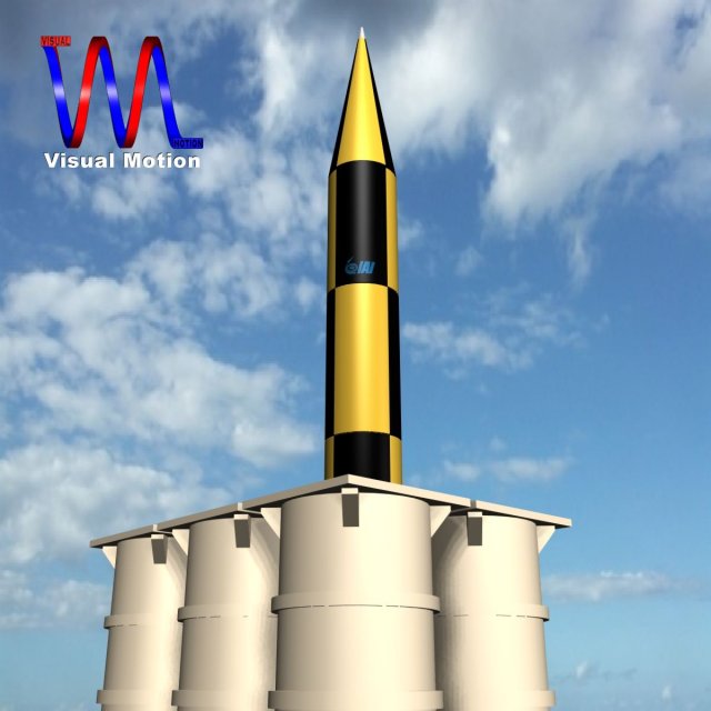 israeli arrow 3 missile 3D-Modell .c4d .max .obj .3ds .fbx .stl .blend 