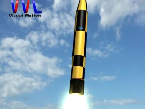 israeli arrow 3 missile 3D Model