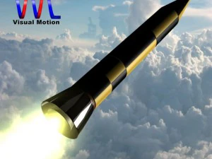 israeli arrow 3 missile 3D Model