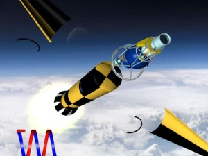 israeli arrow 3 missile 3D Model