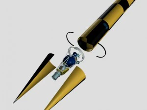israeli arrow 3 missile 3D Model